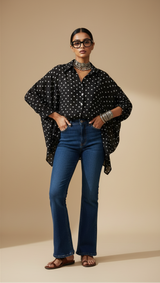Black Bandhani Shirt