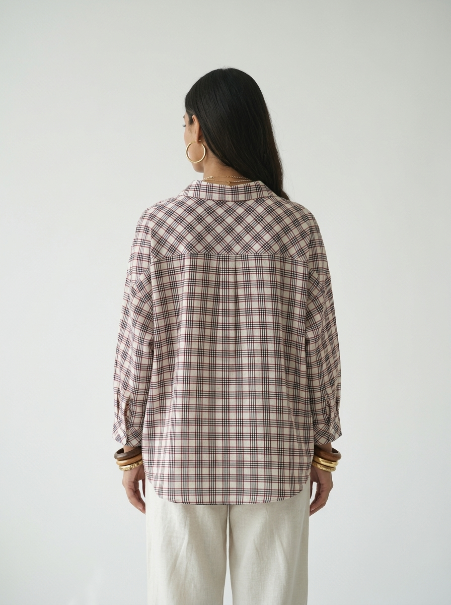 Madras grid shirt